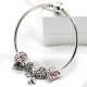 Pulsera de plata de ley 925 sólida para madre, abalorio redondo de corazones rosas, Cupido, árbol de la sabiduría, joyería artesanal, regalo romántico de lujo Pulsera de plata de ley 925 sólida para madre, abalorio redondo de corazones rosas, Cupido, árbol de la sabiduría, joyería artesanal, regalo romántico de lujo - malaquita tienda 36