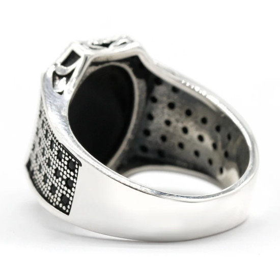 Nuevo Anillo de ágata Natural, anillo de Plata de Ley 925 para hombre, accesorio de piedra espinela, regalo del Día de San Valentín para mujer Nuevo Anillo de ágata Natural, anillo de Plata de Ley 925 para hombre, accesorio de piedra espinela, regalo del Día de San Valentín para mujer - malaquita tienda 36