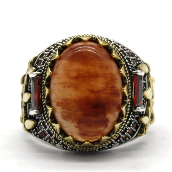 Anillo de Plata de Ley 925 con piedra de cuarzo Natural ovalada para hombre, diseño de ajuste de garra, moda Punk, regalo de joyas de fiesta Popular para hombre Anillo de Plata de Ley 925 con piedra de cuarzo Natural ovalada para hombre, diseño de ajuste de garra, moda Punk, regalo de joyas de fiesta Popular para hombre - malaquita tienda 36