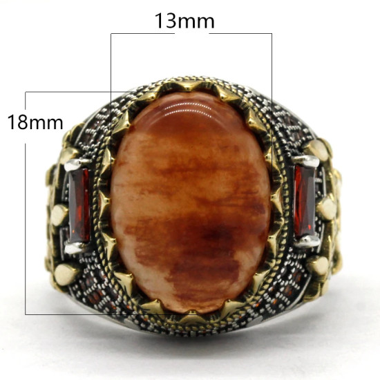 Anillo de Plata de Ley 925 con piedra de cuarzo Natural ovalada para hombre, diseño de ajuste de garra, moda Punk, regalo de joyas de fiesta Popular para hombre Anillo de Plata de Ley 925 con piedra de cuarzo Natural ovalada para hombre, diseño de ajuste de garra, moda Punk, regalo de joyas de fiesta Popular para hombre - malaquita tienda 36