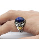 Anillo de plata de ley S925, ojo de tigre azul Natural hecho a mano, anillo de regalo de lujo para fiesta de vacaciones Punk Türkiye Anillo de plata de ley S925, ojo de tigre azul Natural hecho a mano, anillo de regalo de lujo para fiesta de vacaciones Punk Türkiye - malaquita tienda 36