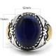 Anillo de plata de ley S925, ojo de tigre azul Natural hecho a mano, anillo de regalo de lujo para fiesta de vacaciones Punk Türkiye Anillo de plata de ley S925, ojo de tigre azul Natural hecho a mano, anillo de regalo de lujo para fiesta de vacaciones Punk Türkiye - malaquita tienda 36