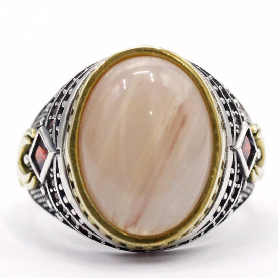 Roca de cuarzo natural combinada con diseño de conjunto de anillos de plata de ley 925 para hombre, anillo de joyería de estilo Punk Popular para hombre, regalo gratis Roca de cuarzo natural combinada con diseño de conjunto de anillos de plata de ley 925 para hombre, anillo de joyería de estilo Punk Popular para hombre, regalo gratis - malaquita tienda 36